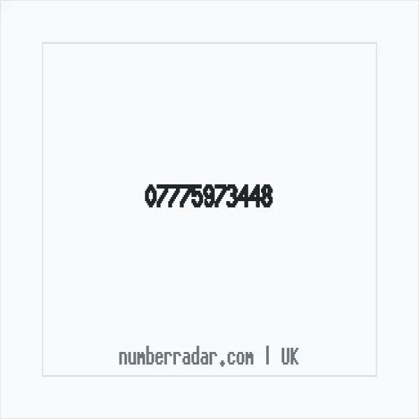 Reverse number check for +44 7775 973448 — who called me?