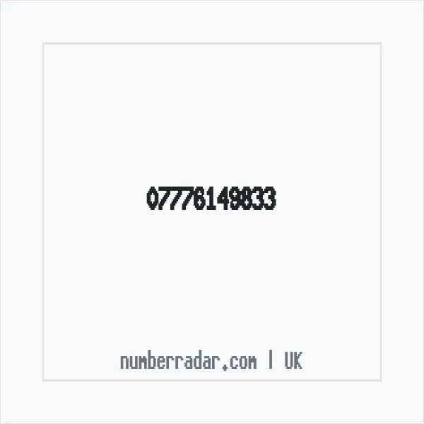 Reverse number check for +44 7776 149833 — who called me?