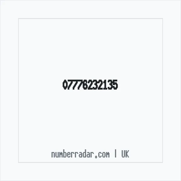 Reverse number check for +44 7776 232135 — who called me?