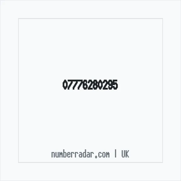 Reverse number check for +44 7776 280295 — who called me?