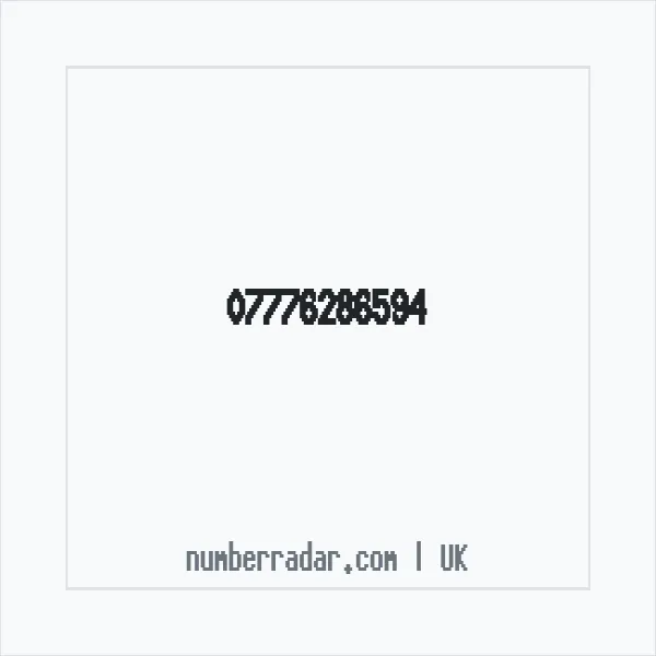 Reverse number check for +44 7776 286594 — who called me?