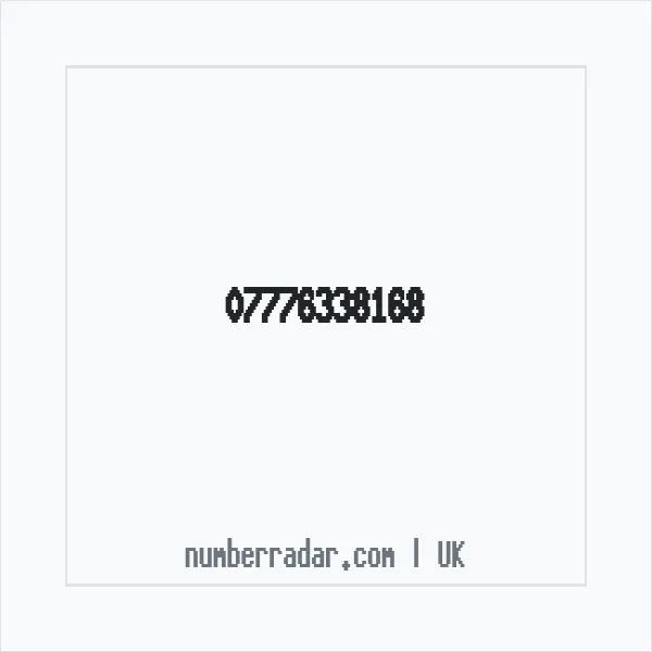 Reverse number check for +44 7776 338168 — who called me?