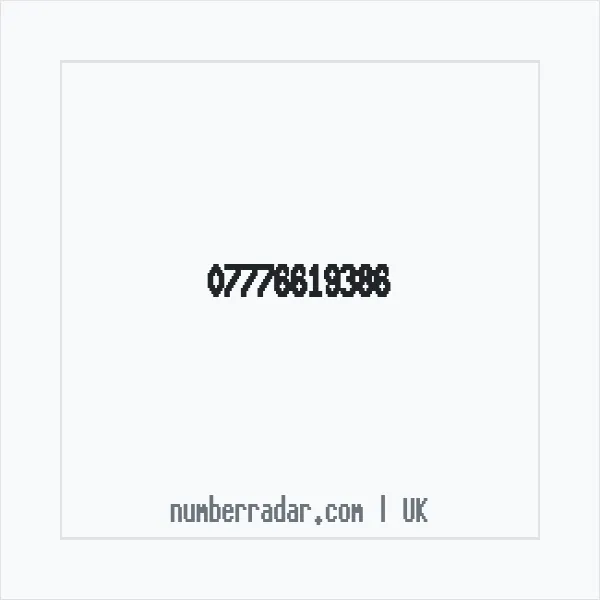 Reverse number check for +44 7776 619386 — who called me?