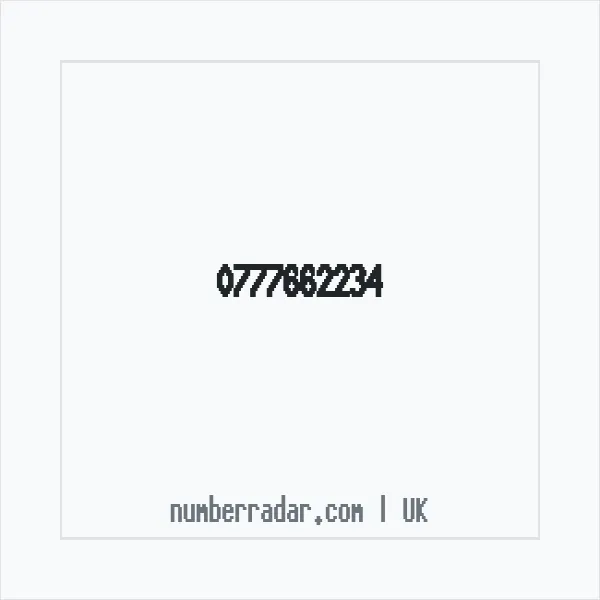 Reverse number check for +44 777662234 — who called me?