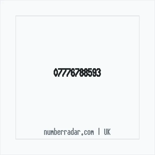 Reverse number check for +44 7776 788593 — who called me?