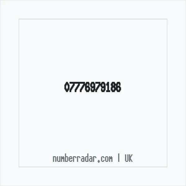 Reverse number check for +44 7776 979186 — who called me?