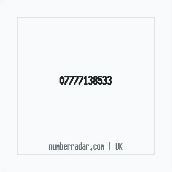 Reverse number check for +44 7777 138533 — who called me?