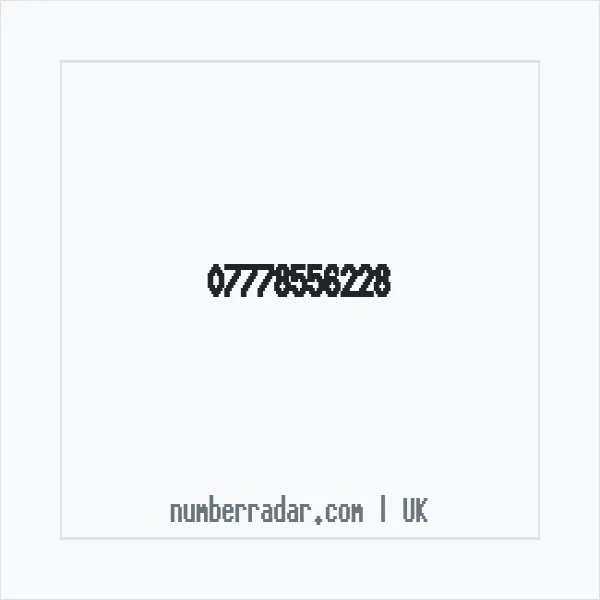 Reverse number check for +44 7778 556228 — who called me?