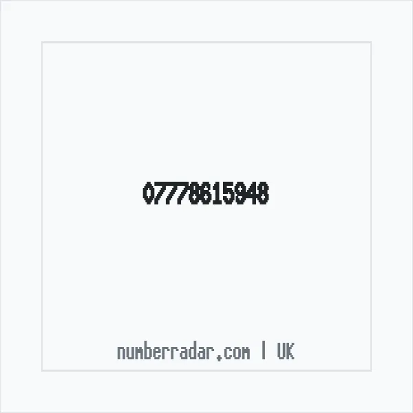 Reverse number check for +44 7778 615948 — who called me?