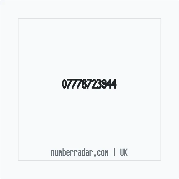 Reverse number check for +44 7778 723944 — who called me?