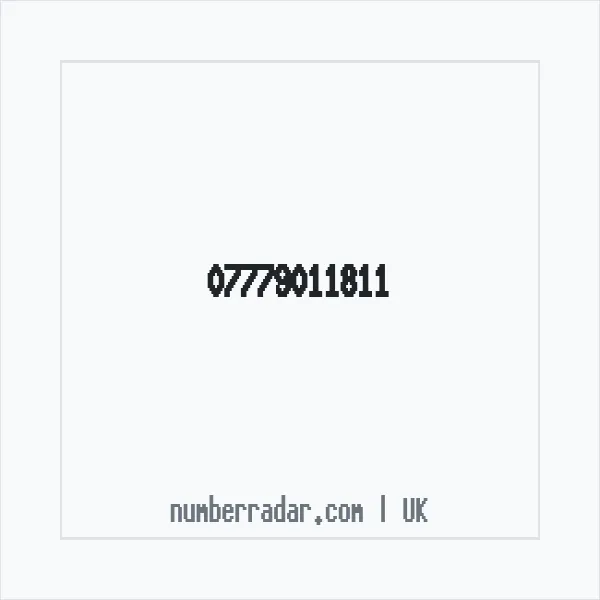 Reverse number check for +44 7779 011811 — who called me?
