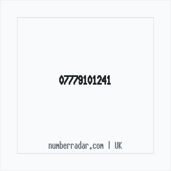 Reverse number check for +44 7779 101241 — who called me?
