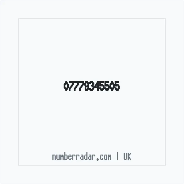 Reverse number check for +44 7779 345505 — who called me?