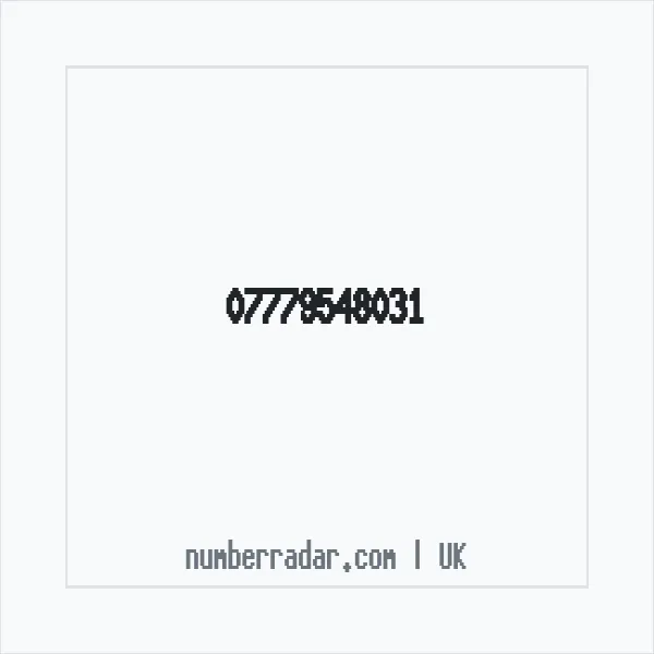 Reverse number check for +44 7779 548031 — who called me?