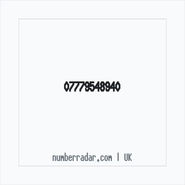 Reverse number check for +44 7779 548940 — who called me?
