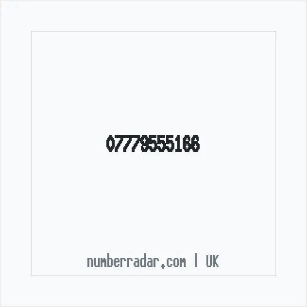 Reverse number check for +44 7779 555166 — who called me?