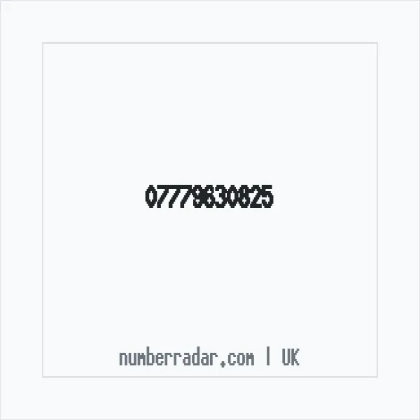 Reverse number check for +44 7779 630825 — who called me?