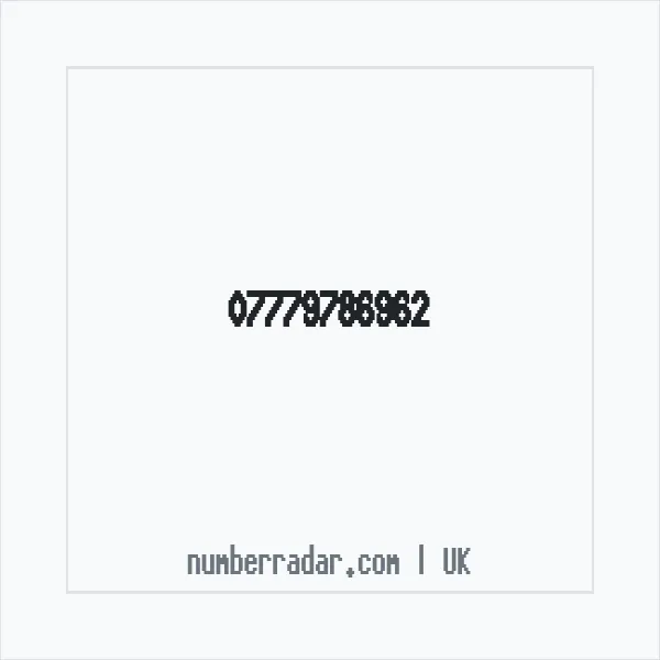 Reverse number check for +44 7779 786962 — who called me?