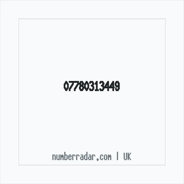 Reverse number check for +44 7780 313449 — who called me?