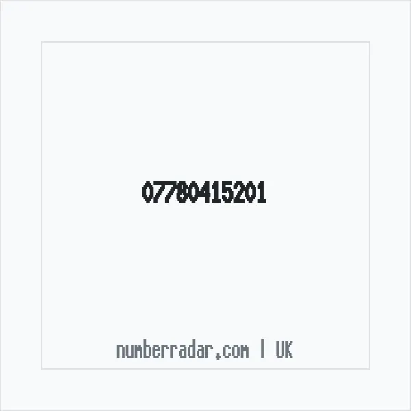 Reverse number check for +44 7780 415201 — who called me?