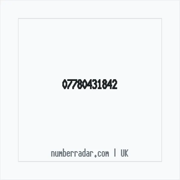 Reverse number check for +44 7780 431842 — who called me?