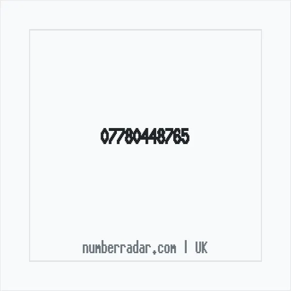 Reverse number check for +44 7780 448765 — who called me?