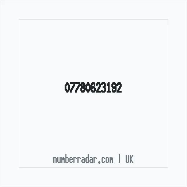 Reverse number check for +44 7780 623192 — who called me?