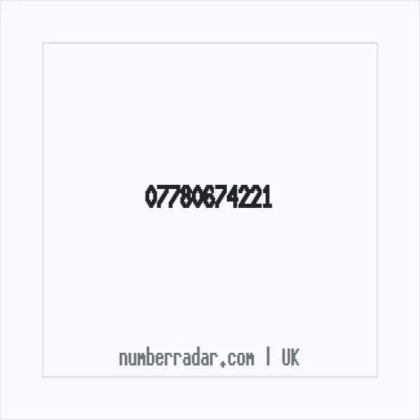 Reverse number check for +44 7780 674221 — who called me?
