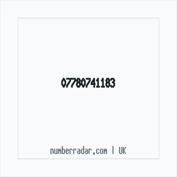 Reverse number check for +44 7780 741183 — who called me?