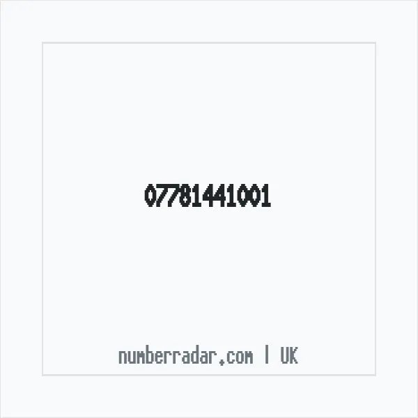 Reverse number check for +44 7781 441001 — who called me?