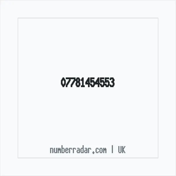 Reverse number check for +44 7781 454553 — who called me?