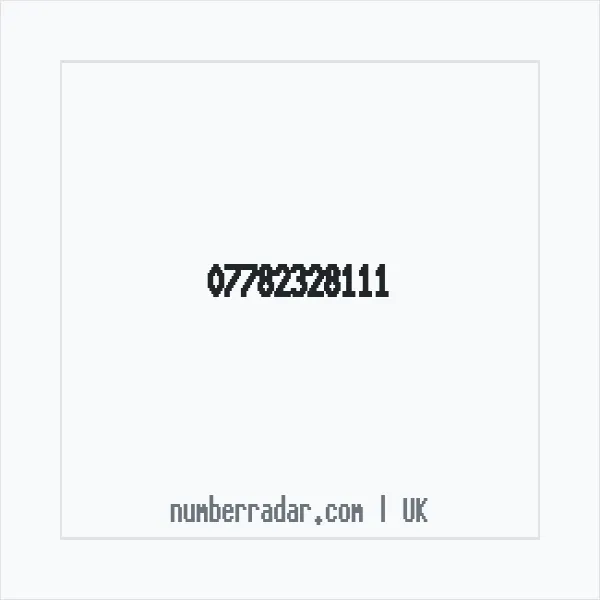 Reverse number check for +44 7782 328111 — who called me?