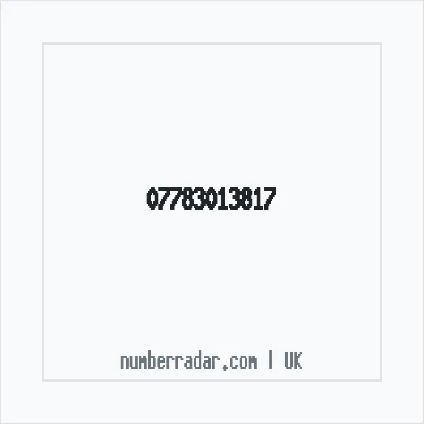 Reverse number check for +44 7783 013817 — who called me?