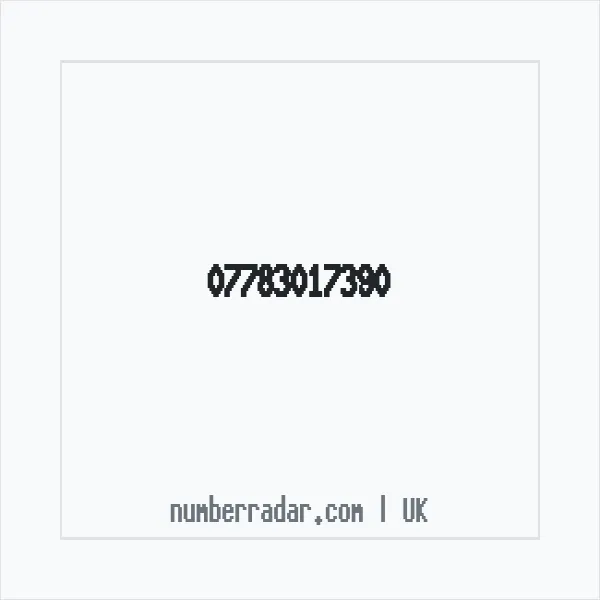 Reverse number check for +44 7783 017390 — who called me?