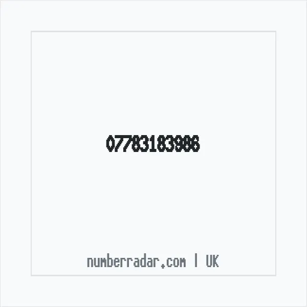 Reverse number check for +44 7783 183986 — who called me?
