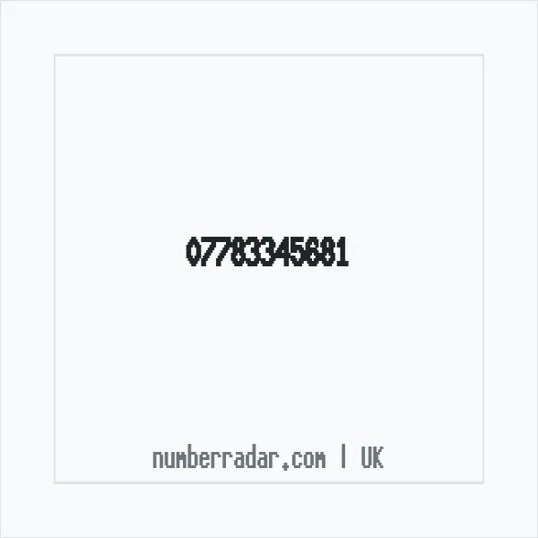 Reverse number check for +44 7783 345681 — who called me?