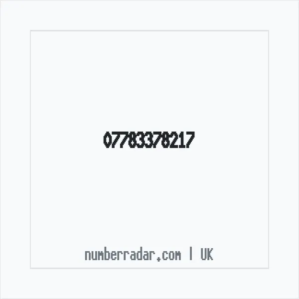 Reverse number check for +44 7783 378217 — who called me?