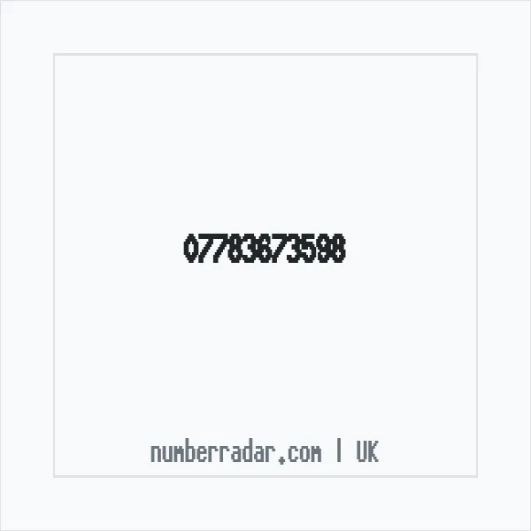 Reverse number check for +44 7783 673598 — who called me?