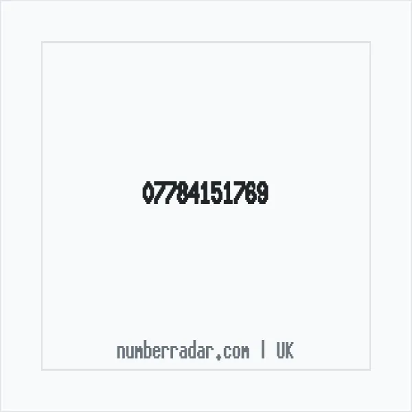 Reverse number check for +44 7784 151769 — who called me?