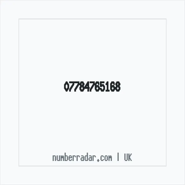 Reverse number check for +44 7784 765168 — who called me?
