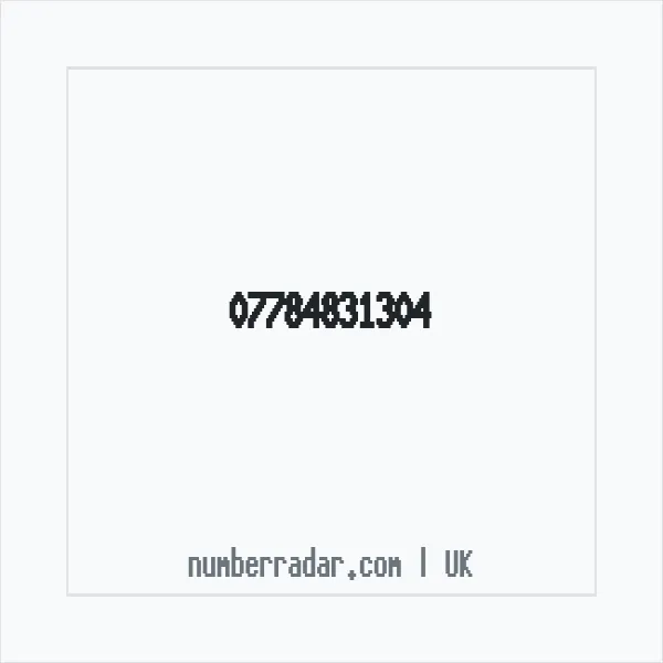 Reverse number check for +44 7784 831304 — who called me?