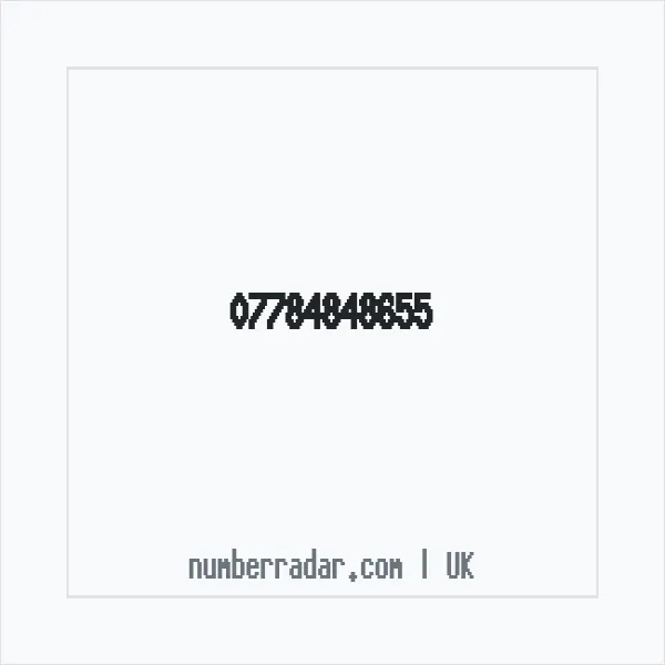 Reverse number check for +44 7784 848655 — who called me?