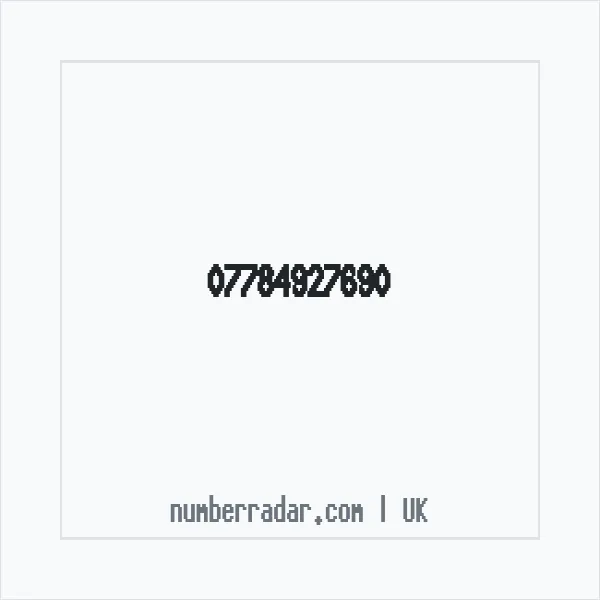 Reverse number check for +44 7784 927690 — who called me?
