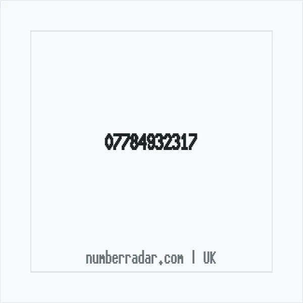 Reverse number check for +44 7784 932317 — who called me?