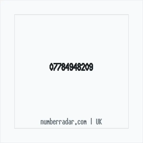 Reverse number check for +44 7784 948209 — who called me?