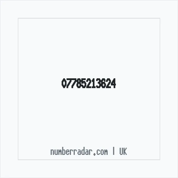 Reverse number check for +44 7785 213624 — who called me?