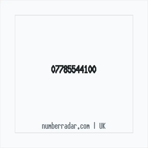 Reverse number check for +44 7785 544100 — who called me?