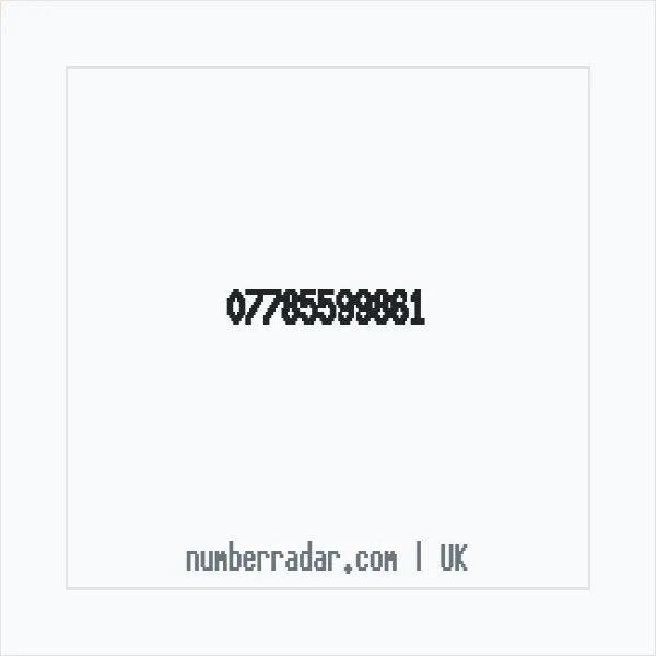 Reverse number check for +44 7785 599861 — who called me?