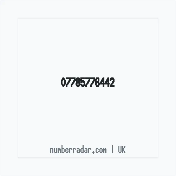 Reverse number check for +44 7785 776442 — who called me?