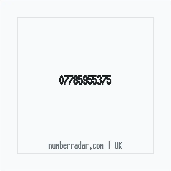 Reverse number check for +44 7785 955375 — who called me?